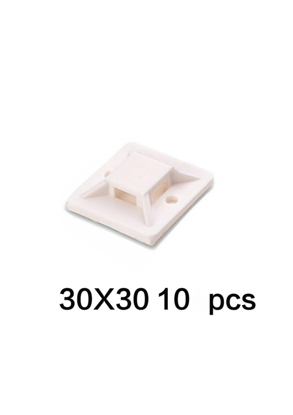 10 PCS Self-Adhesive Cable Tie Mounts – Removable Wire Clips for Home, Office & Car