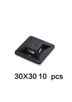 10 PCS Self-Adhesive Cable Tie Mounts – Removable Wire Clips for Home, Office & Car