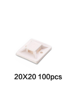10 PCS Self-Adhesive Cable Tie Mounts – Removable Wire Clips for Home, Office & Car