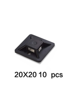 10 PCS Self-Adhesive Cable Tie Mounts – Removable Wire Clips for Home, Office & Car
