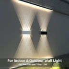 Waterproof IP65 LED Wall Lamp – 8W/12W Aluminum Outdoor Garden & Indoor Light for Bedroom, Living Room, Stairs