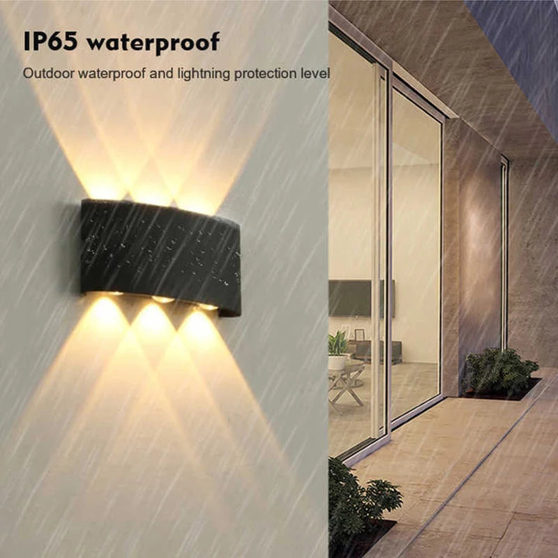 Waterproof IP65 LED Wall Lamp – 8W/12W Aluminum Outdoor Garden & Indoor Light for Bedroom, Living Room, Stairs