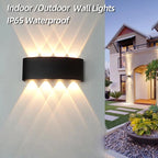 Waterproof IP65 LED Wall Lamp – 8W/12W Aluminum Outdoor Garden & Indoor Light for Bedroom, Living Room, Stairs