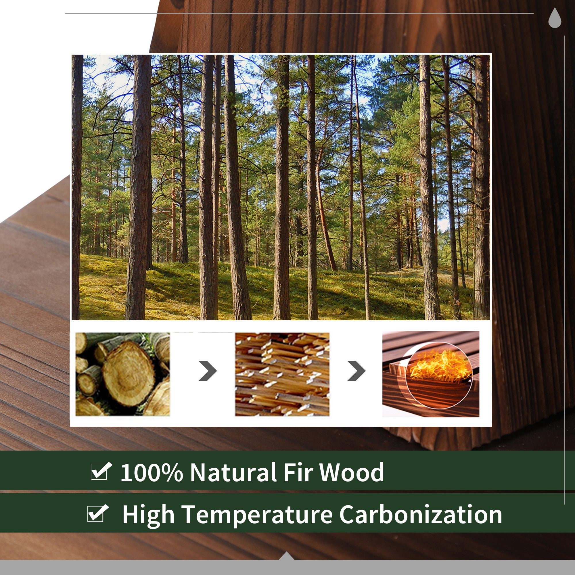 Outsunny Garden Wood Barrel Pump Patio Electric Water Fountain Deck Feature New