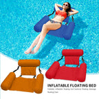 Inflatable Water Hammock Floating Bed – Portable Pool Lounge Chair for Adults