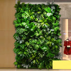40X60cm 3D Artificial Green Plant Wall Panel – Realistic Grass Flower Wall Background Decor for Wedding, Garden & Outdoor Events