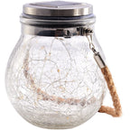 Solar Crackle Glass Garden Lights – Outdoor String Decorations for Yard & Patio