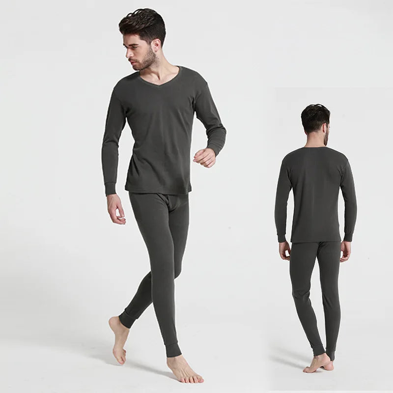 Men’s Thermal Underwear Set — Heat-Retaining Long Johns for Winter Comfort