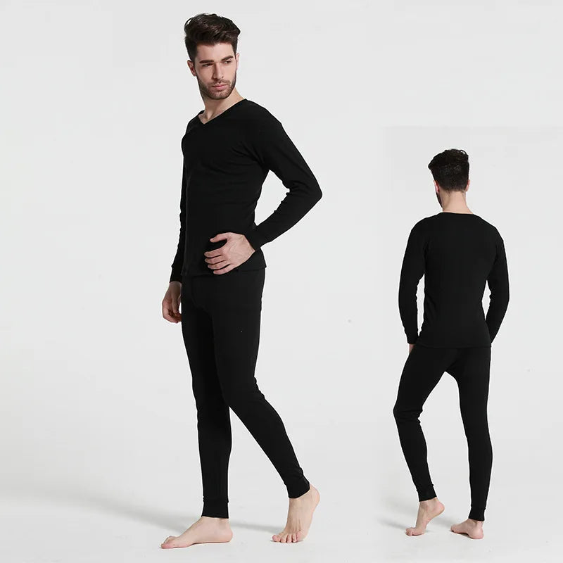 Men’s Thermal Underwear Set — Heat-Retaining Long Johns for Winter Comfort