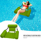 Inflatable Water Hammock Floating Bed – Portable Pool Lounge Chair for Adults
