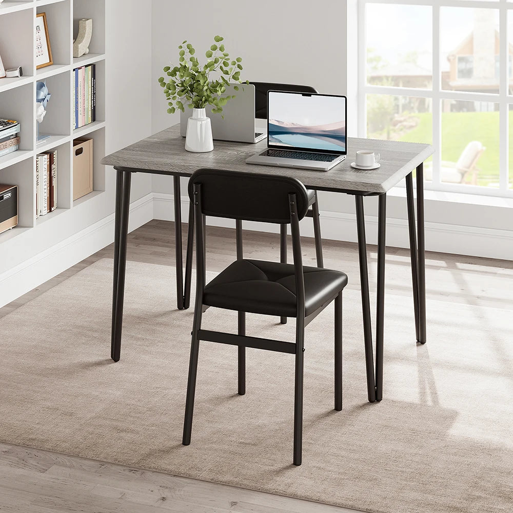 Eettafelset voor 4 personen – 5-delige moderne houten eetkamerset