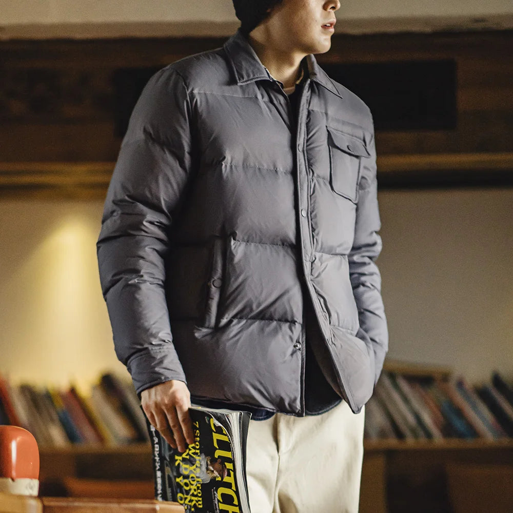 Maden Casual 90% White Duck Down Jacket – Lightweight, Warm & Cold-Resistant