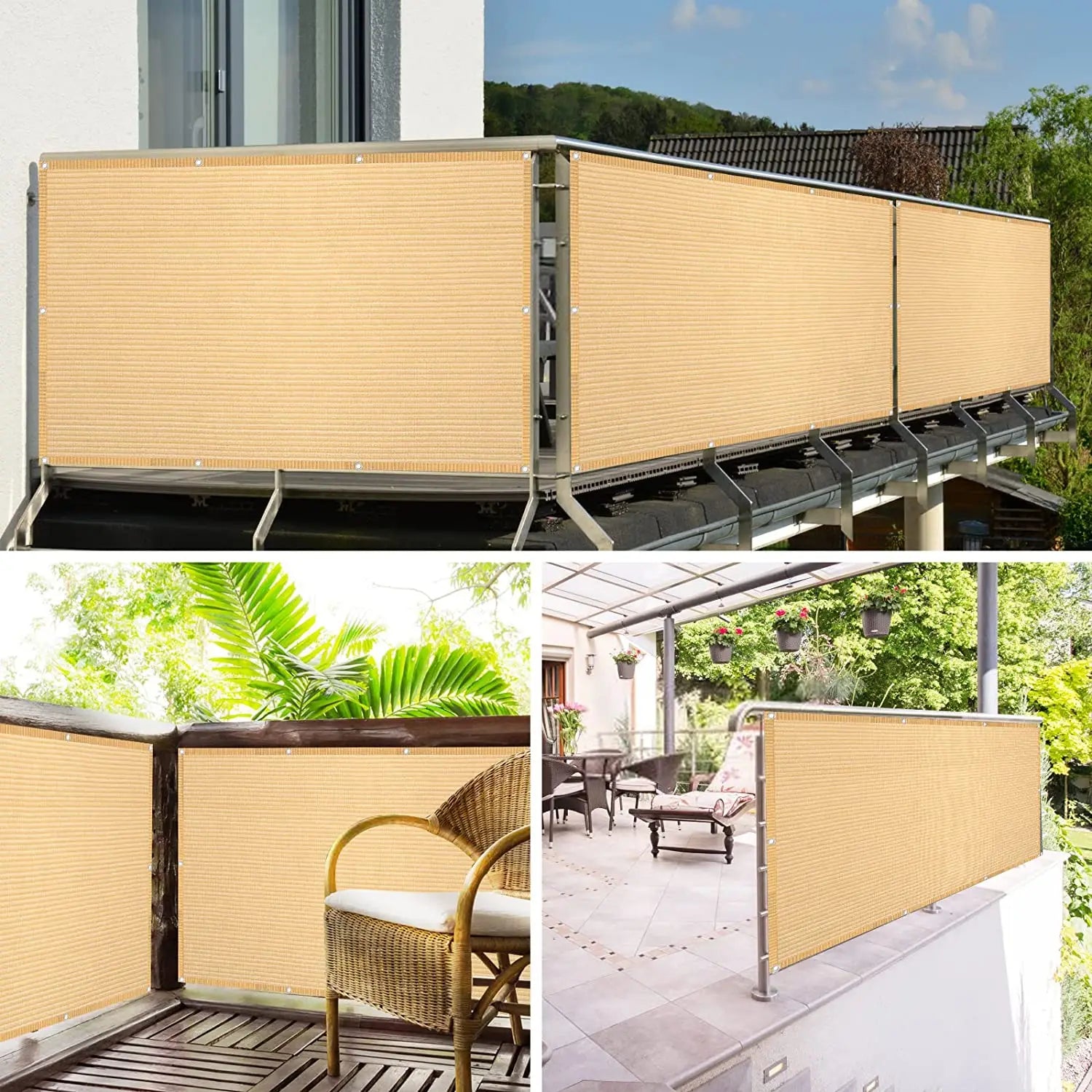Green Fence Privacy Screen Windscreen – Heavy Duty Outdoor Privacy Barrier