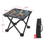 Portable Folding Stool Mini Camping Chair – Lightweight Outdoor Beach Chair with Carry Bag