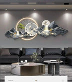 Luxury LED Wall Clock – Silent Nordic Design Minimalist Clock for Living Room & Home Decoration