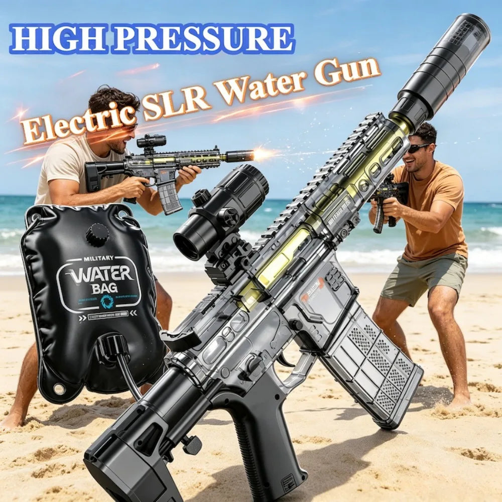 Electric Water Sprayer Toy with Backpack Water Tank – Long-Range Rechargeable Outdoor Water Play Set