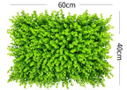 40X60cm 3D Artificial Green Plant Wall Panel – Realistic Grass Flower Wall Background Decor for Wedding, Garden & Outdoor Events