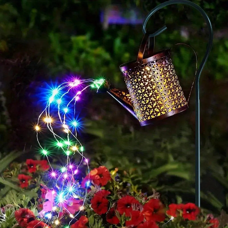 Solar Watering Can Light For Outdoor Decor