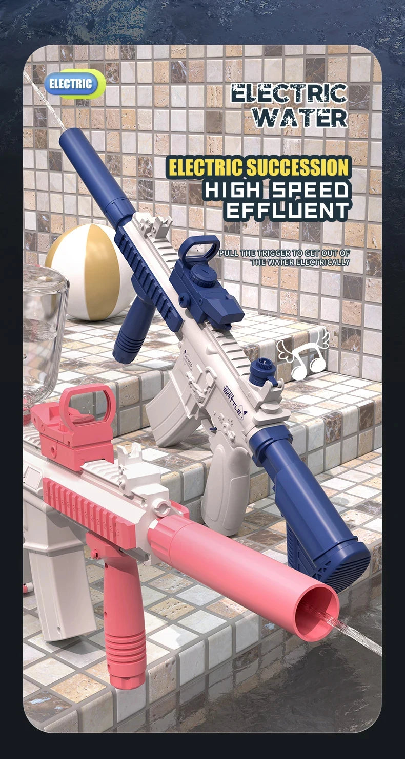 M416 Electric Water Gun – Full Automatic Summer Water Blaster for Outdoor Fun
