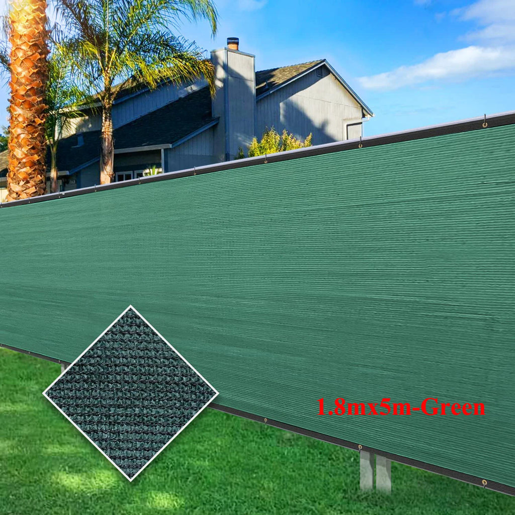 Green Fence Privacy Screen Windscreen – Heavy Duty Outdoor Privacy Barrier