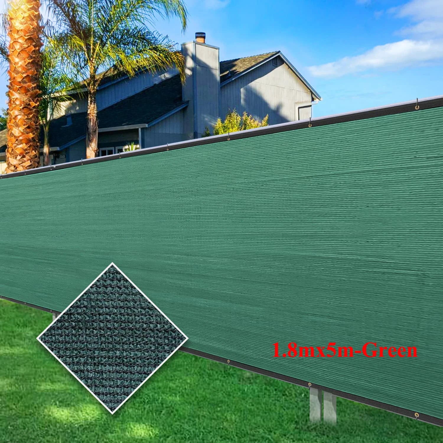 Green Fence Privacy Screen Windscreen – Heavy Duty Outdoor Privacy Barrier