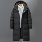 New Winter Men Long Puffer Jacket – Warm & Casual Outdoor Parka