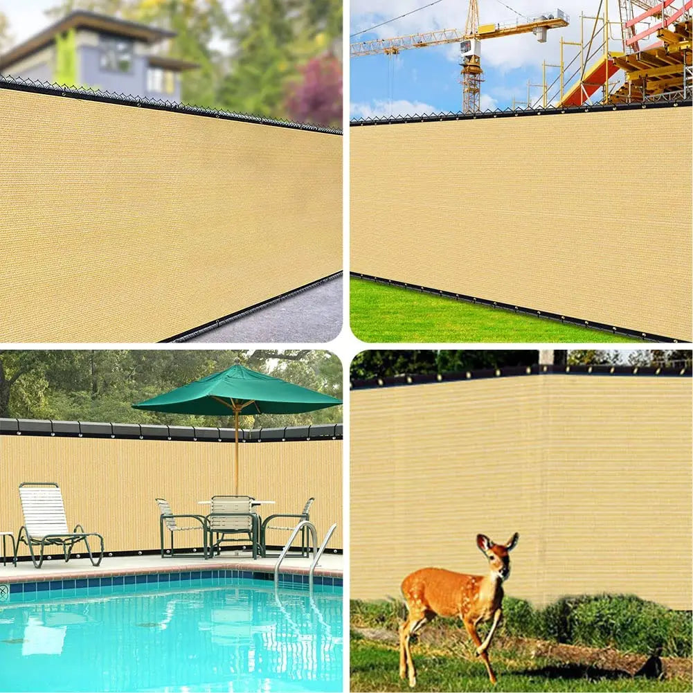 Green Fence Privacy Screen Windscreen – Heavy Duty Outdoor Privacy Barrier