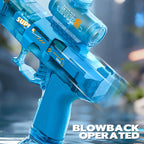 Electric Water Gun Automatic Continuous Firing – Long Range Water Blaster with Lights