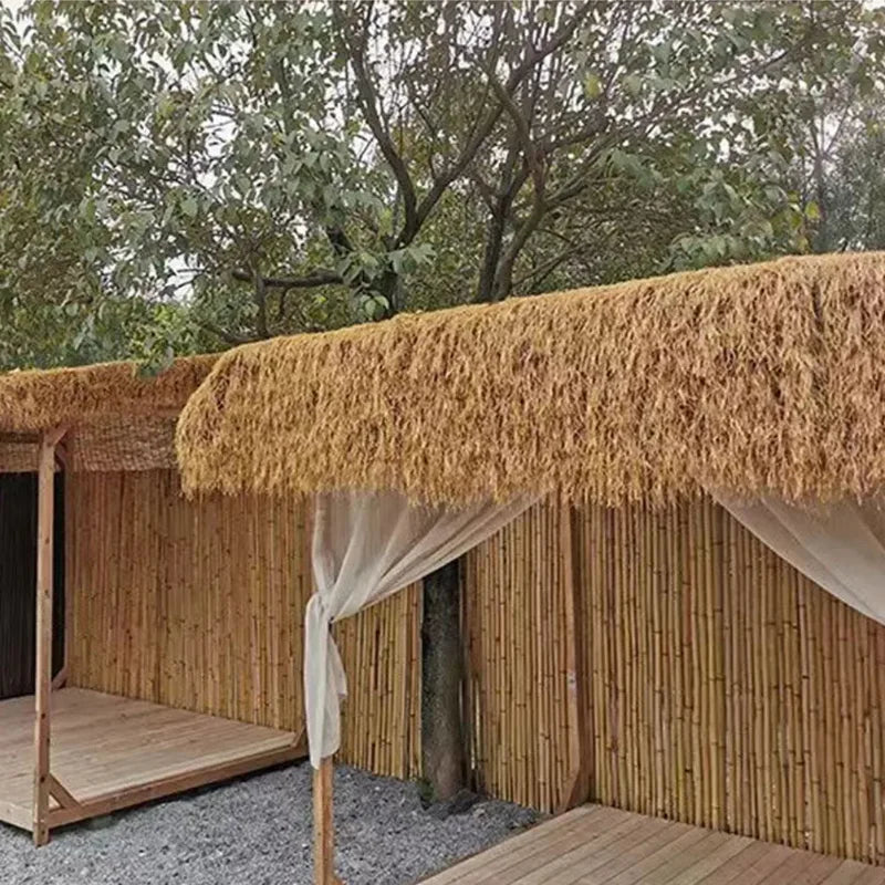 Artificial Thatched Roof Roll – Synthetic Plastic Roofing for Outdoor Decor