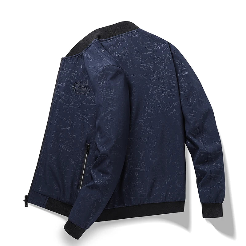 Veste décontractée grande taille pour homme – Manteau zippé coupe ample avec doublure polaire en option