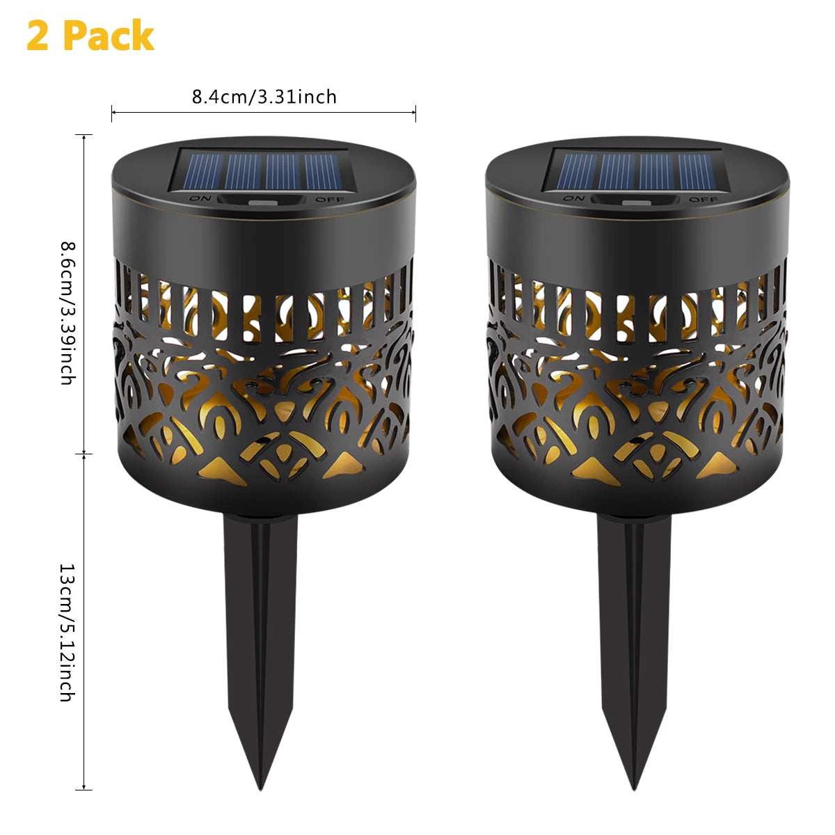 Applique murale solaire Mandala – Lampe de projection d'ombres décorative extérieure (étanche IP65)