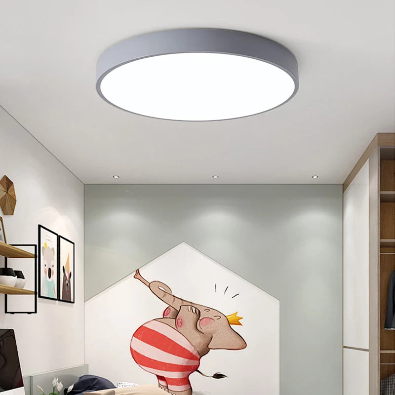 Macaron LED Nordic Ceiling Light – Modern Minimalist Lighting for Home