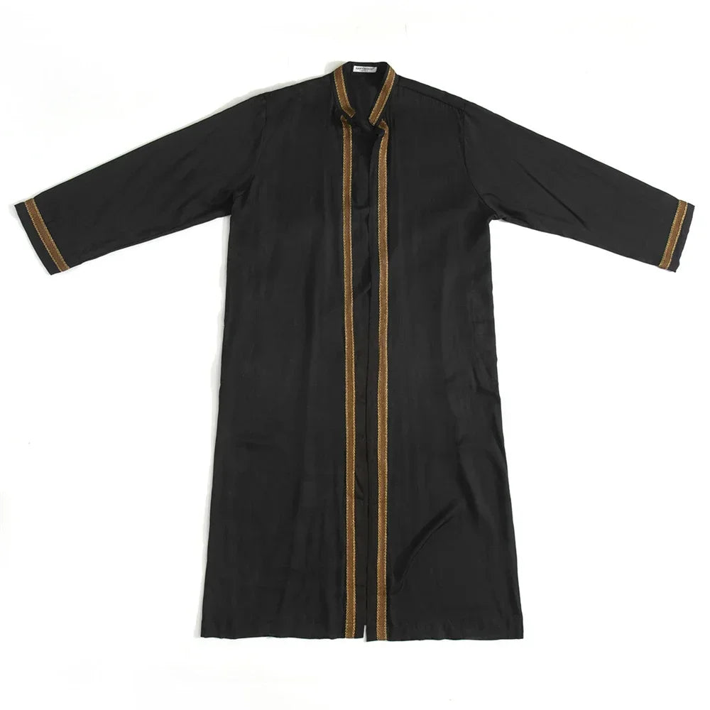 Black Kimono Jubba Thobe for Men Black Kimono Jubba Thobe for Men