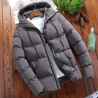Men’s Winter Parka Jacket – Thick Puffer Coat with Hood, Warm Casual Overcoat for Daily Wear
