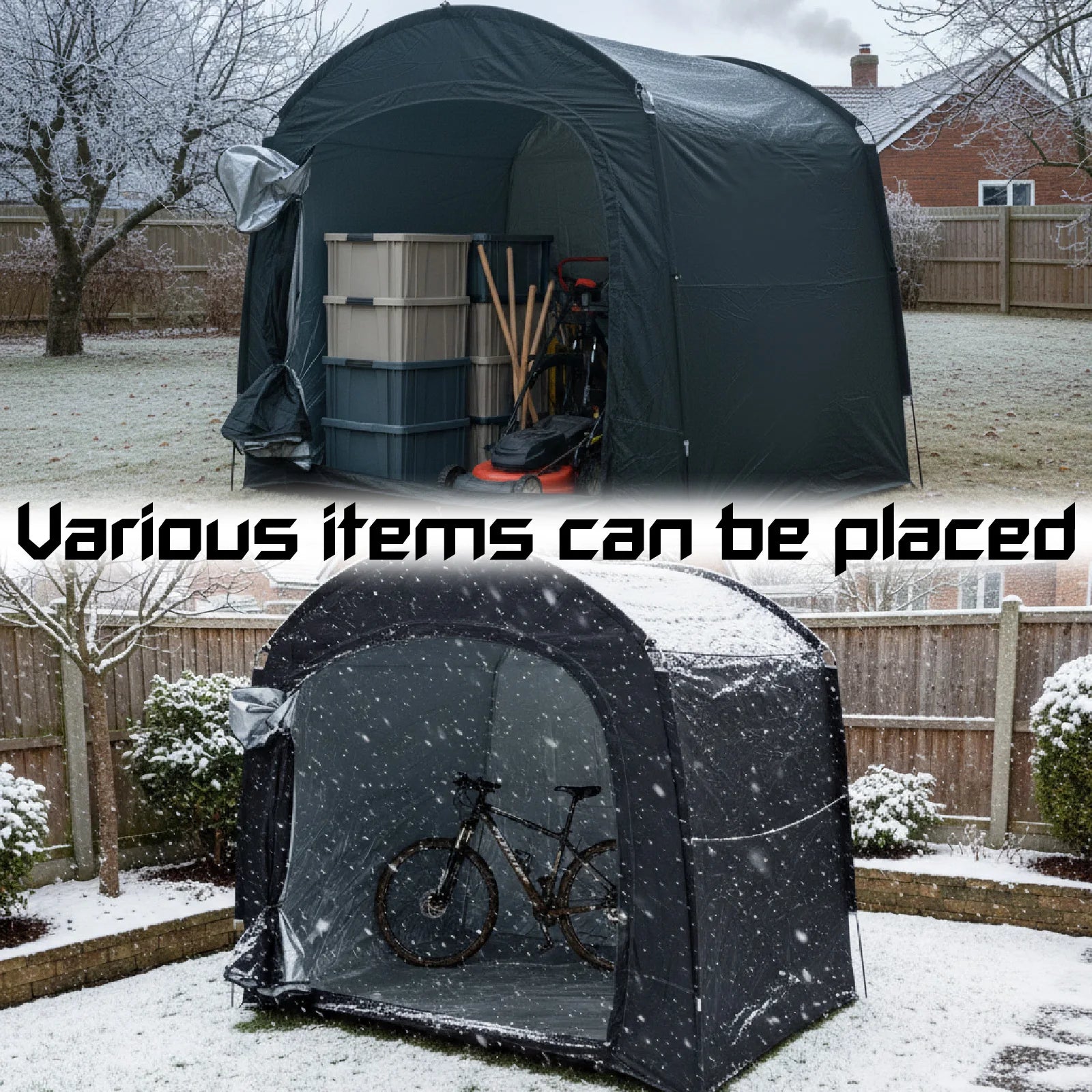 Buitenfietsstalling tent – Draagbare persoonlijke beschermingsluifel