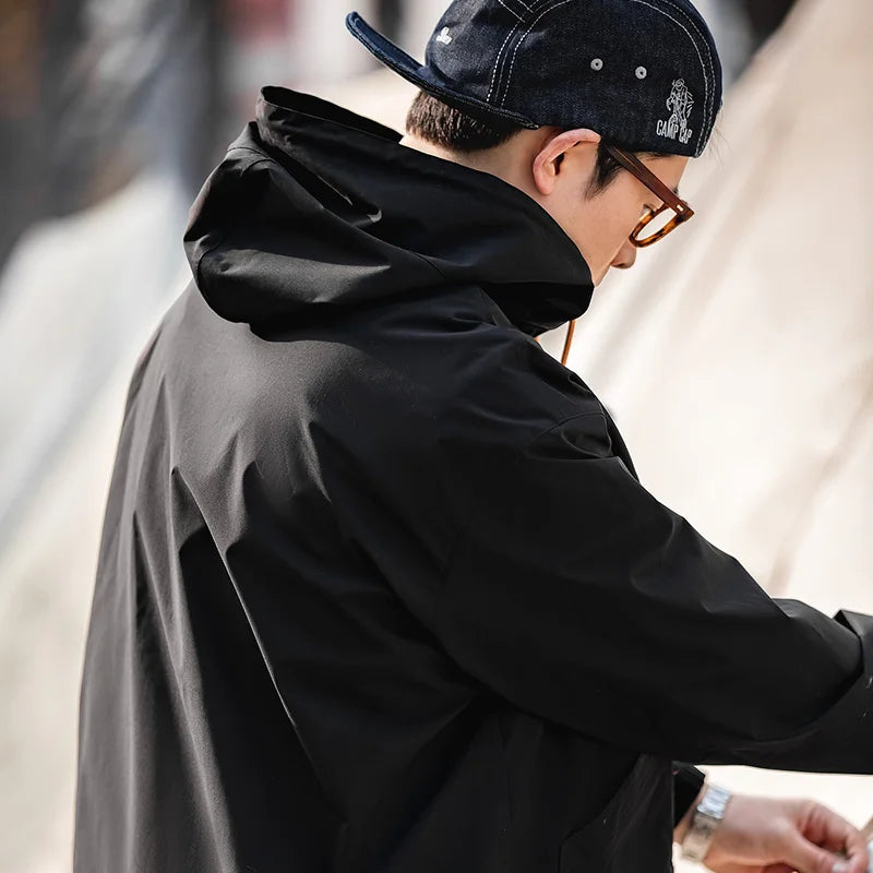 Maden Casual Outdoor Multi-Pocket Hooded Jacket – Men’s Spring & Fall Parka