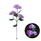 Lampes solaires d'extérieur à 3 têtes pour jardin – Lampe LED florale pour pelouse pour mariage, fête et décoration de vacances