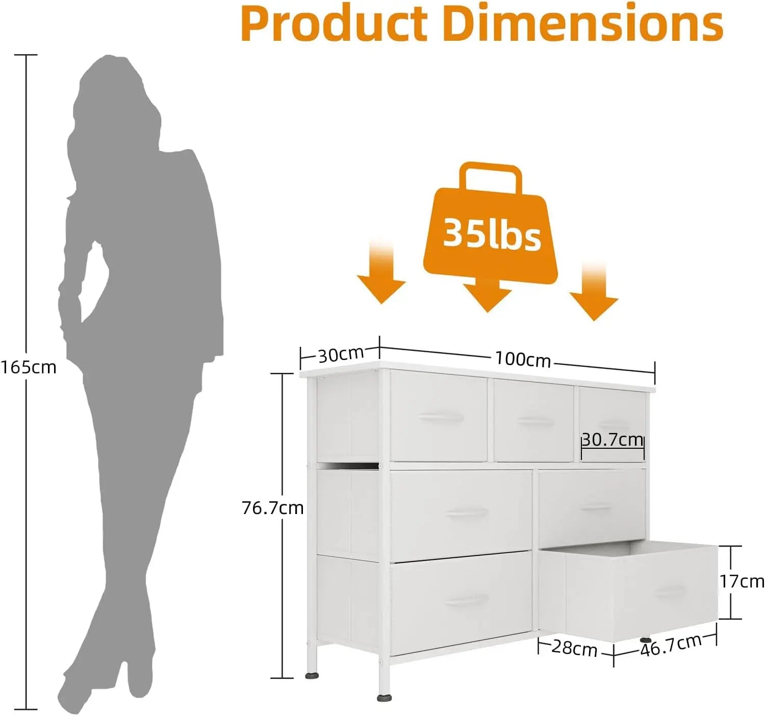 7-Drawer Fabric Storage Unit