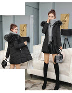 Winter New Fashion Long Cotton-Padded Coat – Women’s Casual Hooded Parka