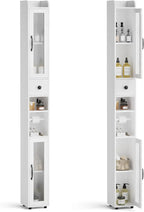 Meuble de rangement de salle de bain avec étagères réglables