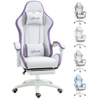 Chaise de gaming style course avec fonction d'inclinaison et repose-pieds