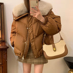 2025 New Women’s Short Cotton-Padded Winter Coat – Korean Loose Fit