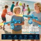 Simulated Recoil Electric Water Gun Toy with Automatic Lights & Water Spray Feature