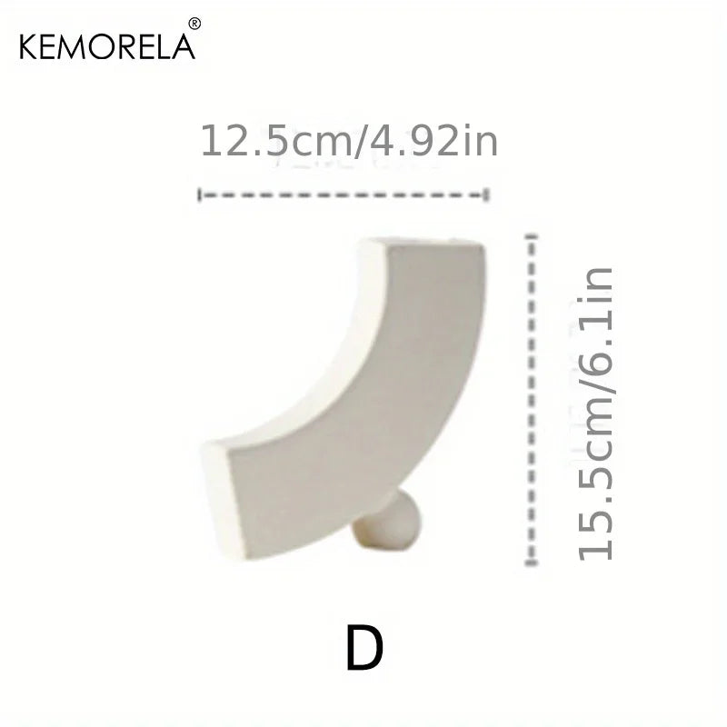 Nordic Ceramic Vase Circular Hollow Donuts Flower Pot Home Living Room Decoration Accessories Interior Office Desktop Decor Gift