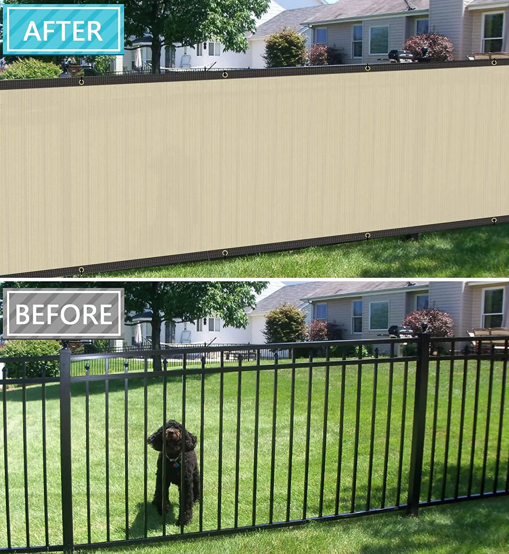 Green Fence Privacy Screen Windscreen – Heavy Duty Outdoor Privacy Barrier