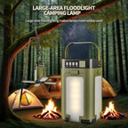 Multifunctional 4-Leaf Foldable Camping Lantern – Solar Rechargeable Outdoor Emergency Light