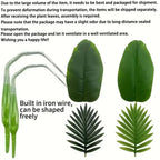 1pc Realistic Large Artificial Green Money Tree Palm – Outdoor Garden & Event Decoration