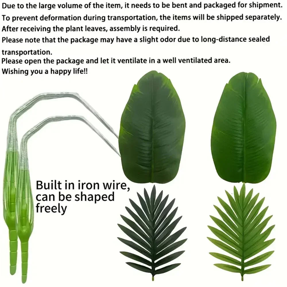 1pc Realistic Large Artificial Green Money Tree Palm – Outdoor Garden & Event Decoration