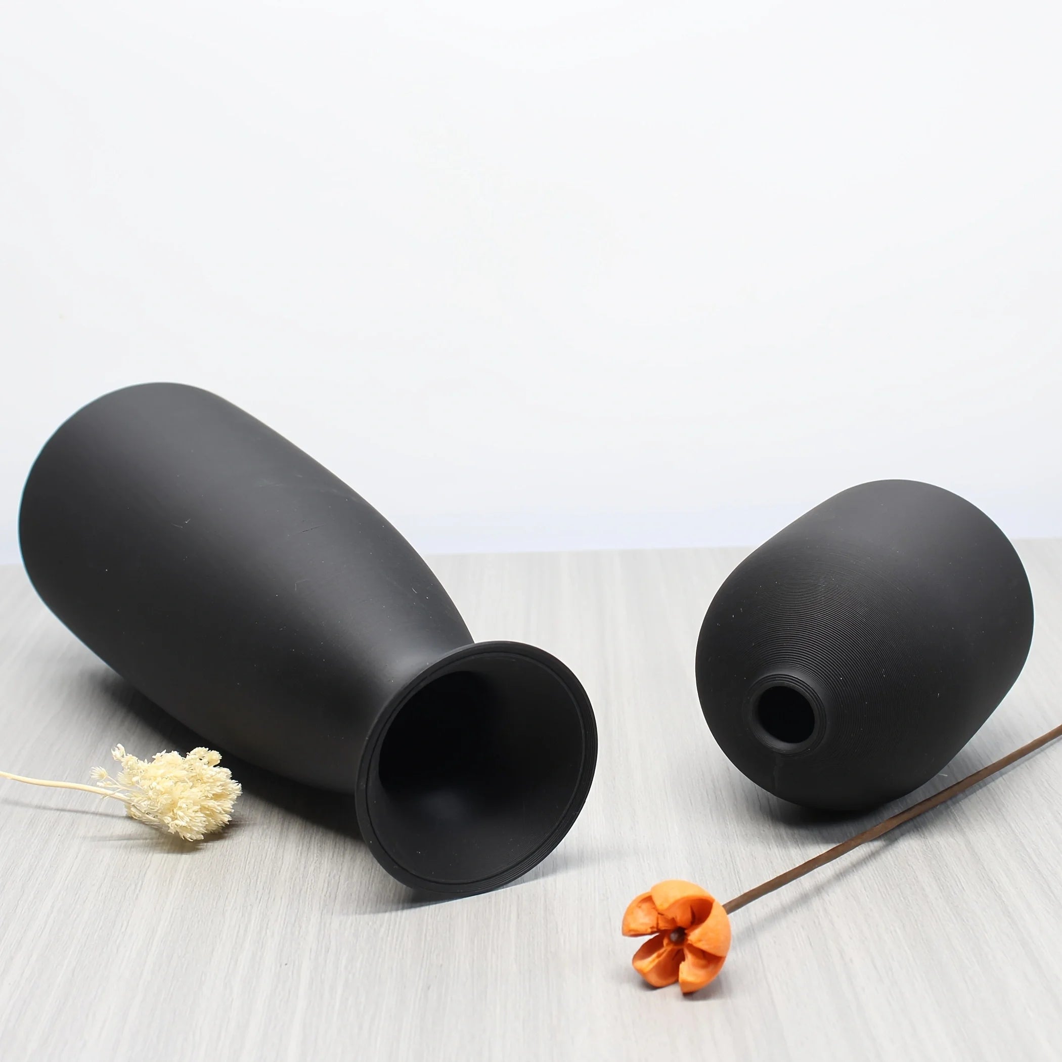 2PCS Boho Decorative Dry Vases – Modern Art Ornaments for Home, Office, Entryway & Shelf Decor