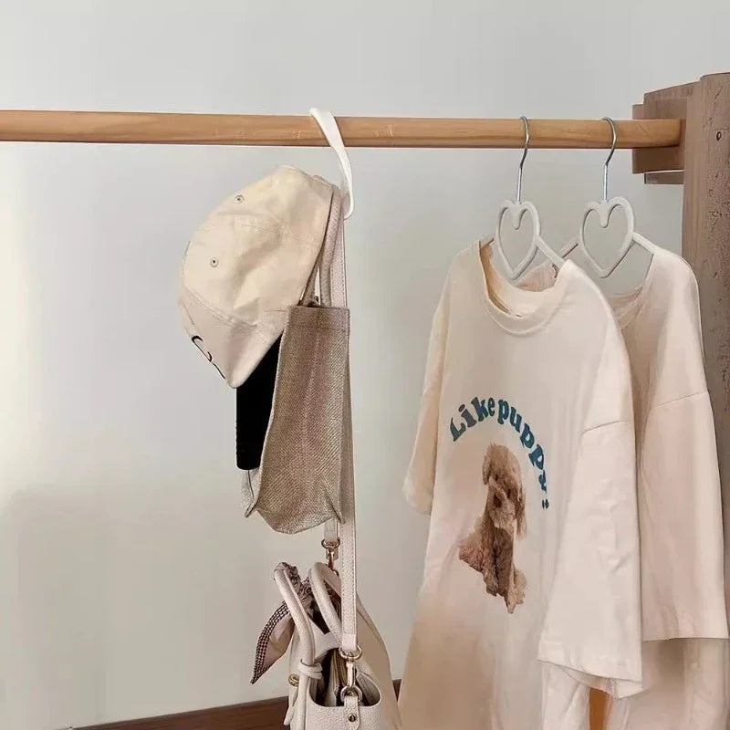 10pcs Space-Saving Hanger Hooks – Wardrobe Organizer for Bags, Scarves & Hats